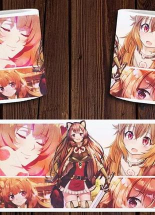 Чашка белая керамическая "восхождение героя щита" the rising of the shield hero ост