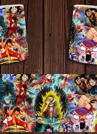 Чашка белая керамическая "ван пис" one piece ост