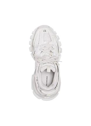 Кроссовки balenciaga track white, стильная брендовая спортивная обувь balenciaga премиум качества, белые кроссовки balenciaga для