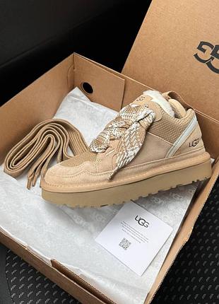Кросівки ugg lowmel sneaker beige, чоловічі кросівки ugg, замшеві ugg lowmel, бежеві кросівки ugg, стильне взуття ugg lowmel