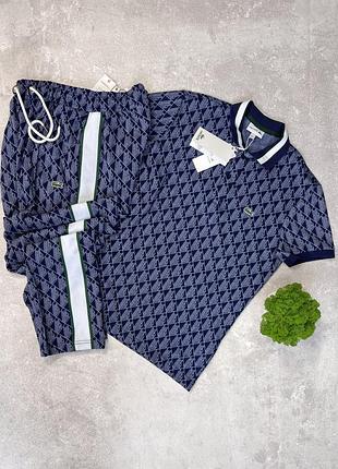 Lux комплект от lacoste – стильный мужской спортивный костюм, 100% хлопок l