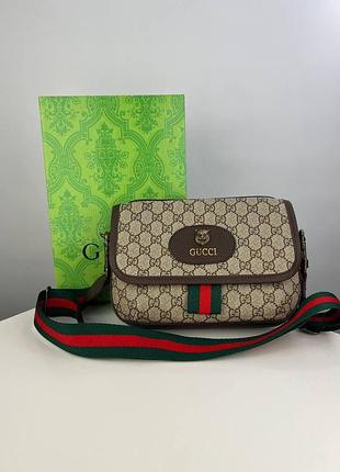 Мужская сумка через плечо gucci, натуральная кожа, модная сумка для мужчин, классическая ежедневная сумка gucci
