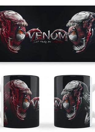 Чашка біла керамічна venom: let there be carnage (веном 2: карнаж) ост