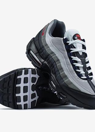 Кросівки nike air max 95 track red, чоловічі кросівки найк, червоні кросівки nike air max, стильне взуття nike air max 95 44