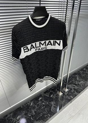 Футболка balmain paris чоловіча, футболка balmain, balmain футболка 100% котон брендова стильна m