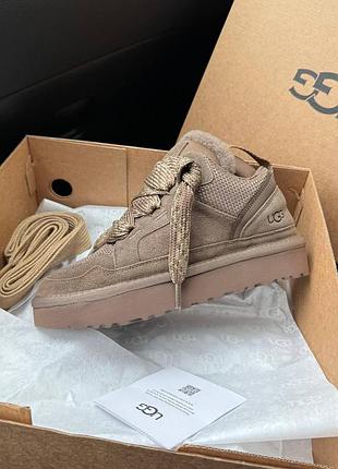 Кроссовки ugg lowmel sneaker brown, мужские кроссовки ugg, замшевые ugg lowmel, коричневые кроссовки ugg, повседневная обувь ugg l