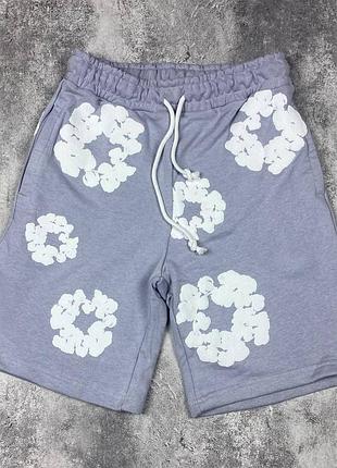 Шорты denim tears, мужские брендированные шорты, летние стильные шорты denim tears, модные уличные шорты, шорты denim tears мужски