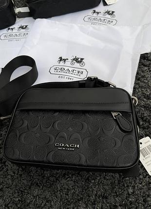 Сумка coach monogram чоловіча, чоловіча сумка coach з монограмою,сумка coach для чоловіків, аксесуар coach