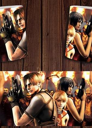 Чашка біла керамічна "resident evil" готель зла ост