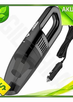 Ve портативный пылесос xo черный new version 120вт для автомобиля с hepa фильтром и насадками для убор n6w_ver