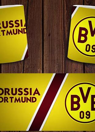 Чашка белая керамическая "фк боруссия дортмунд" borussia dortmund bvb 09 ост