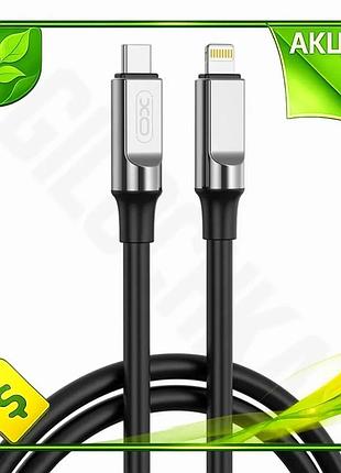 Ve кабель для швидкого заряджання new version type-c to lightning 1м чорний для iphone та синхронізаці n6w_ver