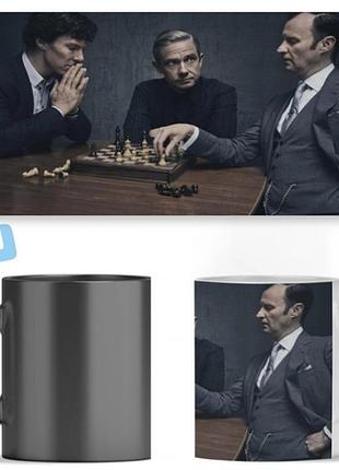 Чашка хамелеон christmas series sherlock шэрлок ост