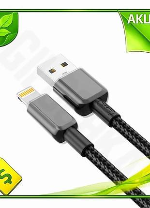 Ve кабель usb to lightning new version 1м xo чорний для заряджання та передачі даних lightning кабель n6w_ver