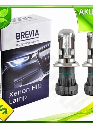 Ve біксенонова лампа brevia h4 new version 6000k 35w для автомобілів дальнє та ближнє світло освітленн n6w_ver