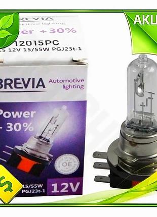 Ve галогеновая лампа brevia h15 new version 12v 15/55w для авто головного света замена штатных ламп ос n6w_ver