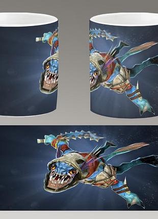 Чашка біла керамічна "dota 2" дота 2 ост