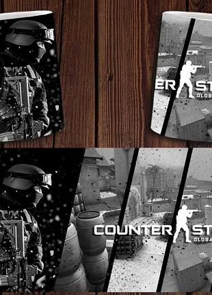 Чашка белая керамическая "counter-strike: global offensive" контр страйк ост