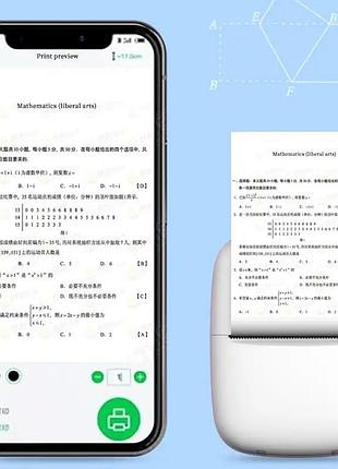 Ручной принтер hand mini printer в виде кошки, карманный принтер ost 2