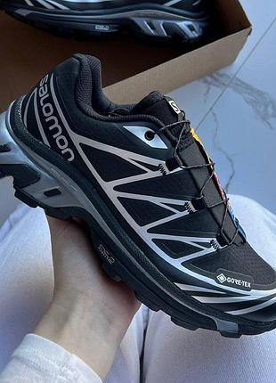 Кроссовки salomon xt-6 gore-tex, мужские кроссовки salomon, водонепроницаемые salomon xt6, обувь саломон gtx, salomon кроссы гор т