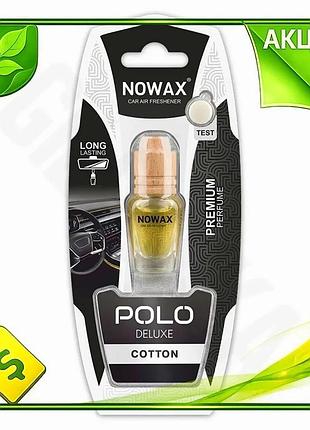 Ve ароматизатор воздуха nowax polo new version deluxe cotton 7 мл для автомобиля освежитель воздуха дл n6w_ver