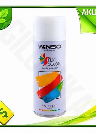 Ve фарба акрилова winso spray new version 450мл білий матовий аерозоль для фарбування та реставрації п n6w_ver
