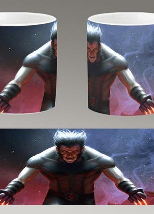Чашка белая керамическая "люди икс" x-men ост