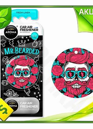 Ve ароматизатор aroma car fresh new version linen полимерный для автомобиля сухой подвесной освежитель n6w_ver