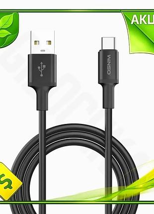 Ve кабель usb type-c winso new version pro 1,2м чорний зарядний шнур для смартфонів та планшетів кабел n6w_ver