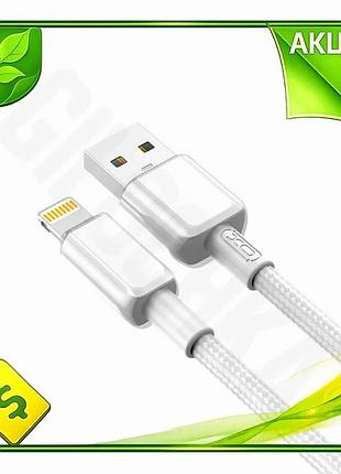 Ve кабель usb to lightning new version 1м xo білий для заряджання та передачі даних шнур для iphone та n6w_ver