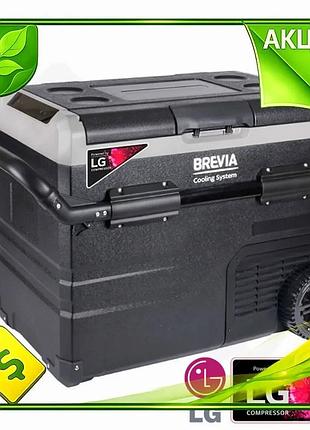 Ve холодильник автомобильный brevia компрессорный new version 50л для путешествий и отдыха портативный n6w_ver