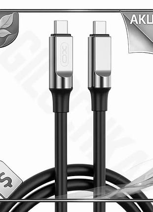 Ve кабель type-c to type-c new version 60w 1м черный xo liquid silicone для быстрой зарядки смартфонов n6w_ver