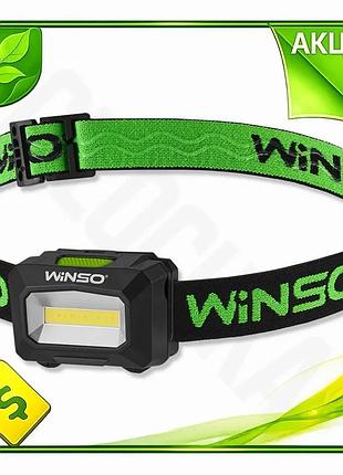 Ve ліхтар налобний winso 100lm new version 3w cob білий червоний для туристів та риболовлі світлодіодн n6w_ver