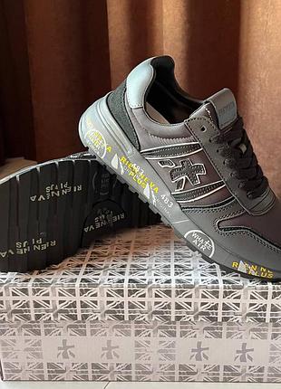 Premiata triple black, кросівки premiata triple black, стильні кросівки premiata, чоловічі кросівки premiata triple black 42