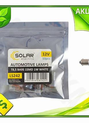 Ve автолампа solar led 12v new version ba9s t8.5 біла 10шт світлодіодні лампи для заміни освітлення в n6w_ver