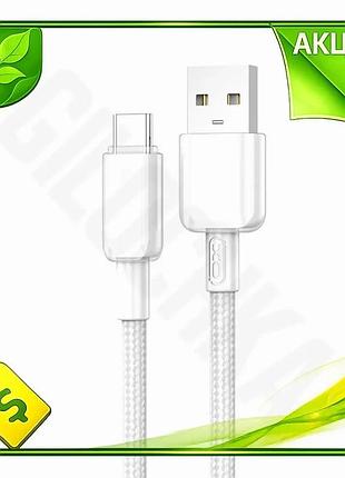 Ve кабель micro usb xo new version 5a 1м білий для заряджання смартфонів та передачі даних usb кабель n6w_ver