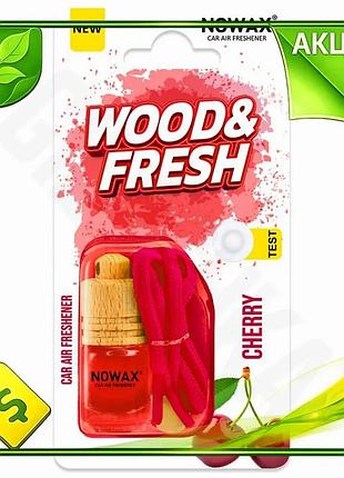 Ve ароматизатор воздуха nowax woodfresh new version cherry подвесной флакон для автомобиля дома офиса n6w_ver