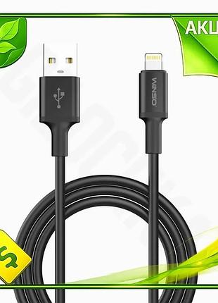 Ve кабель winso pro usb new version to lightning 1,2м черный зарядка и синхронизация для iphone и ipad n6w_ver