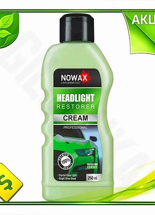 Ve полироль для восстановления фар new version nowax headlight restorer 250мл очиститель для пластиков n6w_ver