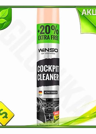 Ve полироль для панели приборов new version winso cockpit cleaner персик 750мл очиститель для авто с а n6w_ver