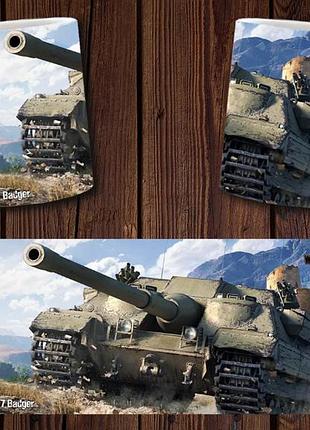 Чашка белая керамическая с принтом "world of tanks" світ танків ост