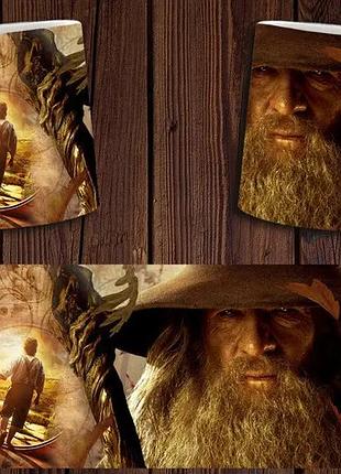 Чашка біла керамічна з принтом володар кілець "хоббіт" the hobbit ост