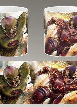 Чашка белая керамическая "флэш" flash ост