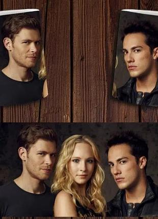 Чашка біла керамічна "дневники вампіра" the vampire diaries abc