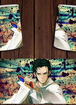 Чашка біла керамічна "врата штейна" steins;gate ост