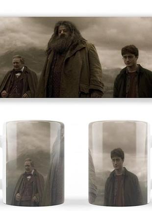 Чашка белая керамическая harry potter гарри поттер ост