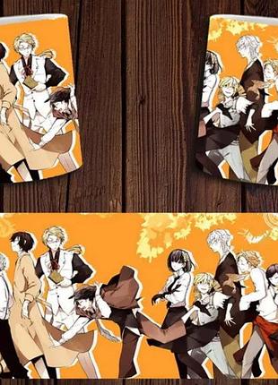 Чашка біла керамічна з принтом аніме "бродячя псі" bungou stray dogs ост
