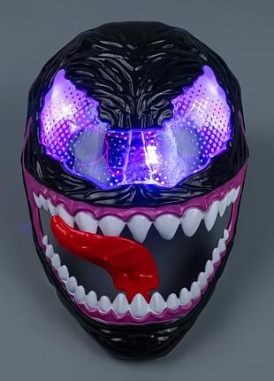 Маска веном с подсветкой премиум abc venom