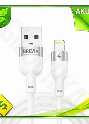 Ve кабель brevia usb to new version lightning 2,4a 1,2м белый зарядный шнур для iphone и ipad зарядка n6w_ver