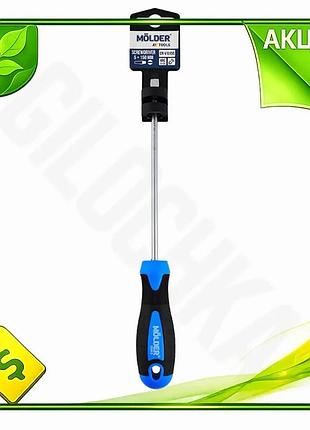 Ve отвертка шлицевая molder sl5 new version 150 мм для закручивания винтов саморезов шурупов ручка с э n6w_ver